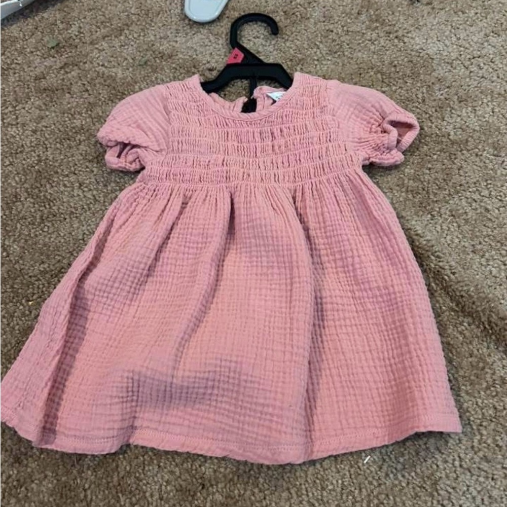 Adorable Pink Kids Casual Dress